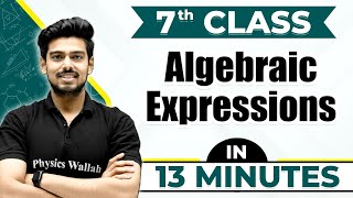 Algebric Expression  Cheat Sheet Series For Class 7th [upl. by Alexi]