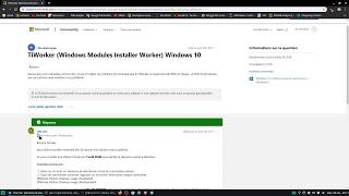 TiWorkerexe Microsoft Windows 10 VS CPU computer FR [upl. by Niamjneb871]