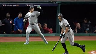 POSTSEASON GIANCARLO Stanton delivers a 3run homer in ALCS Game 4 [upl. by Sew575]