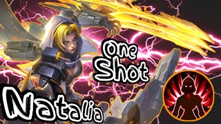 NUEVA SKIN COLLECTOR NATALIA  NATALIA ONE SHOT BUILD  COMO USAR A NATALIA JUNGLANATALIA COMBO [upl. by Herrle]