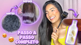 COMO FAZER A PROGRESSIVA PERFEITA EM CASA  PROGRESSIVA FASHION GOLD EM CABELO CACHEADO [upl. by Maje]