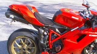 Ducati 1098 Full Termignoni 70MM Exhaust Ceramic Coated [upl. by Aihsital]