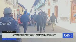 Cajamarca operativo en contra del comercio ambulante [upl. by Atnauq]