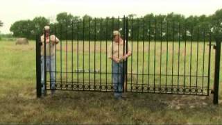 Driveway Gate Installation Video [upl. by Arraik]