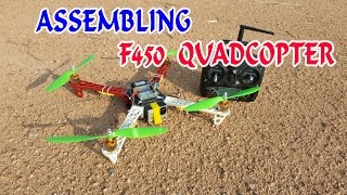 How to Assembling F450 Quadcopter at home [upl. by Ynnob]