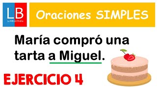 Análisis sintáctico de ORACIONES SIMPLES ✔👍 Ejercicios resueltos 4 [upl. by Emera]