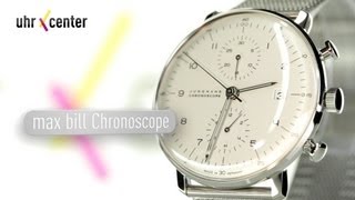 Junghans 027400344 Max Bill Chronoscope Herrenuhr [upl. by Nyliram]