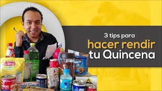 3 TIPS PARA HACER RENDIR TU QUINCENA  Finanzas Personales [upl. by Ravahs]