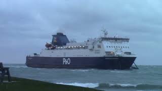 European Causeway arriving at Larne after a rough crossing from Cairnryan [upl. by Lehar301]