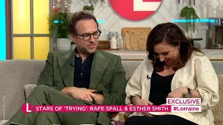 Trying costars Rafe Spall and Esther Smith reveal they are expecting their first child together [upl. by Suilmann558]