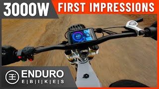 3000w Enduro EBike Ride Along And First Impressions [upl. by Hcurab]