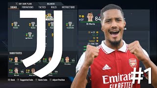 WILLIAM SALIBA IN JUVENTUS FIFA 23 CAREER WITH JUVENTUS 1 [upl. by Nofets]