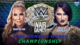 WWE 2K24 NXT WARGAMES NATALYA VS RHEA RIPLEY FOR THE WOMENS WORLD CHAMPIONSHIP [upl. by Ecnarwal]