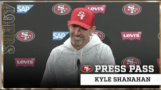 Kyle Shanahan Evaluates Ravens Defense Heading into BALvsSF  49ers [upl. by Aniweta256]