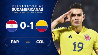 PARAGUAY vs COLOMBIA 01  RESUMEN  ELIMINATORIAS SUDAMERICANAS  FECHA 6 [upl. by Nathalia845]