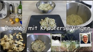 Risotto mit Kräuterseitlingen einfaches Pilzrisotto [upl. by Thirza]