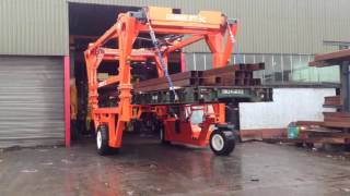 Combilift Straddle Carrier with Zero Swing Platforms [upl. by Patience]