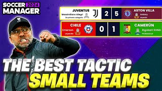 THE BEST TACTIC FOR SMALL TEAMS IN SOCCER MANAGER 2024  SM24 TACTICS [upl. by Ayekal235]