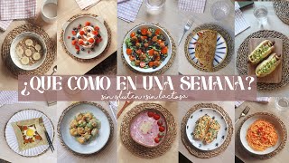 UNA SEMANA DE RECETAS sin glutensin lactosa l  20 recetas [upl. by Azelea]