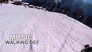 Skiing in Lauchernalp Switzerland with GoPro Fantastic weather [upl. by Genny194]