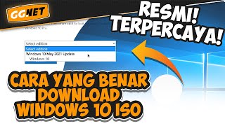 Resmi dan Terpercaya Cara Download File ISO Windows 10 Resmi Dari Microsoft [upl. by Mccollum918]