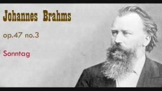 Brahms Sonntag op 47 no 3 [upl. by Larrad310]