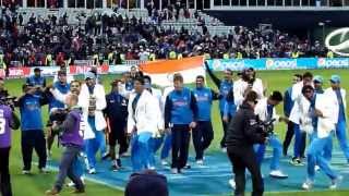 India Cricket Celebrate Champions Trophy 2013  Edgbaston [upl. by Mosera]