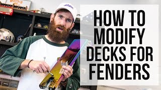 How To Modify Decks For Fenders │ The Vault Pro Scooters [upl. by Auqeenahs]