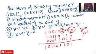 Binary addition questionbinary trickndaexamjeeexammath math short [upl. by Ardnasela]