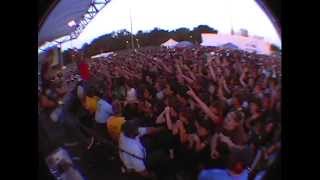 Underoath  Warped tour fullerton CA 20040702 security guard fight [upl. by Trainer]