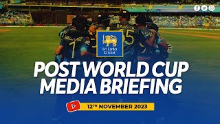 🔴 LIVE  Post World Cup Media Briefing [upl. by Erickson]