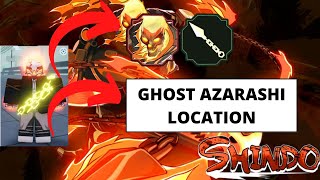 Ghost Azarashi Location  Azarashi Kunai  Shindo Life  Roblox  NEW [upl. by Godliman951]