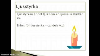 ljusstyrka och belysning [upl. by Alderman]