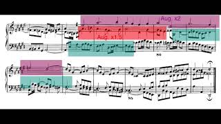 Analysis of DSharp Minor Fugue from The WellTempered Clavier Book I Augmentation Strettos [upl. by Alacim]