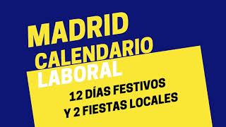 Consulte el calendario laboral de 2022 en Madrid [upl. by Arela913]