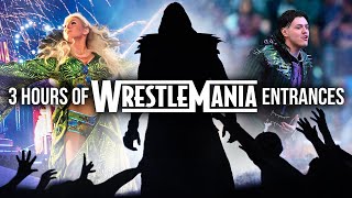 3 HOURS of WrestleMania entrances [upl. by Jereld]