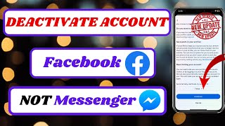 how to deactivate facebook account temporarily but not messengerdeactivate facebook temporarily [upl. by Nylessej]