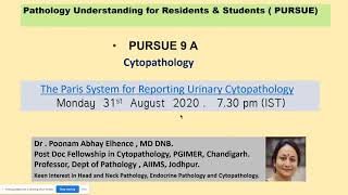 Pursue 9A Live Cytopathology  The Paris System of Reporting Urinary Cytopathology [upl. by Asihtal771]