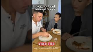 TIPS FOR THOSE WHO ARE LAZY TO WASH DISHES funny viralvideo funnypictures funnyvideo [upl. by Eimarrej55]