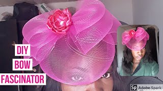 How to make a Bow Fascinator DIY [upl. by Araec]