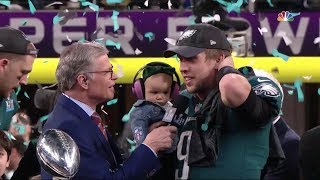 Philadelphia Eagles Super Bowl LII Lombardi Trophy Presentation  NFL Highlights [upl. by Atenaz760]