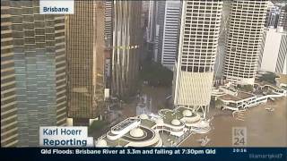 ABC News QLD Flood Diaster Broadcast  Evening 13012011  ABC News 24 2011 [upl. by Repsag]