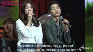 Engsub 160617 FM Chengdu Song Hye Kyo Song Joong Ki Full HD [upl. by Rawdan]