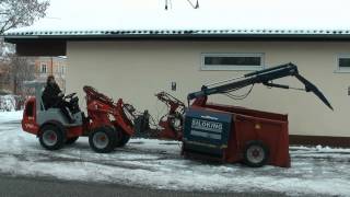 Weidemann Hoftrac mit fahrbaren Silokamm [upl. by Annai]