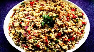 Kuskus Salatası Tarifi Couscous Salad  Bizim Terek Yemek Tarifleri [upl. by Wyly688]