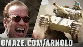 Tanks for Nothing Official Trailer Arnold a Fan and a Tank vs Harley Morenstein [upl. by Nioe]