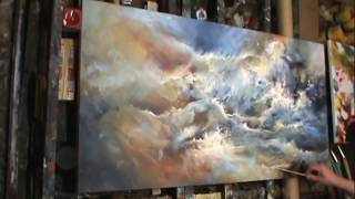 painting TURMOIL Modern contemporary art Mix Lang How to DEMO [upl. by Margaux958]