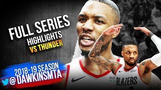 Damian Lillard NASTY Full Series Highlights vs Thunder in 2019 WCR1 FreeDawkins [upl. by Iaw]