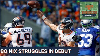 Locked On Broncos POSTCAST Bo Nix offense struggle vs Seahawks [upl. by Llerrud]