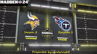 Madden 24 Minnesota Vikings Franchise  S2E1 [upl. by Cotsen]